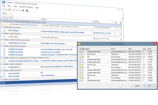 Codejock Report Control
