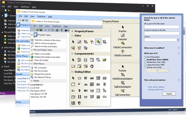 Codejock Task Panel