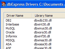 dbExpress drivers