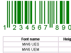UPCEANJAN Fontware