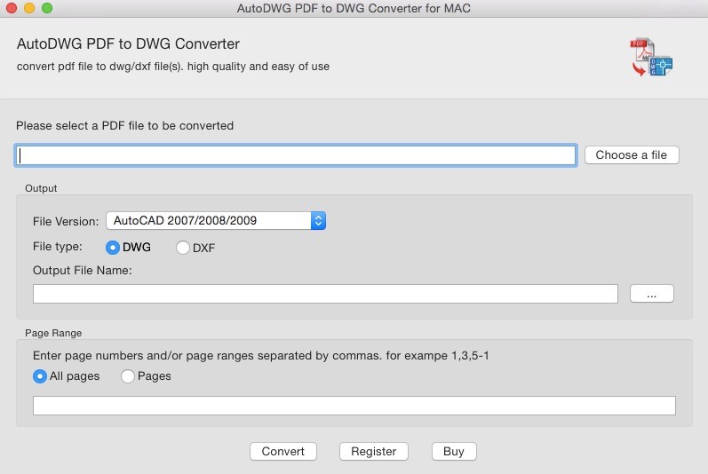 PDF to DWG Converter