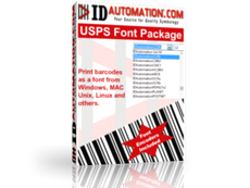 USPS Postnet  Intelligent Mail Barcode Fonts