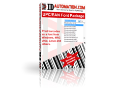 UPCEAN Barcode Font Package