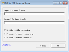 DOC to RTF Converter
